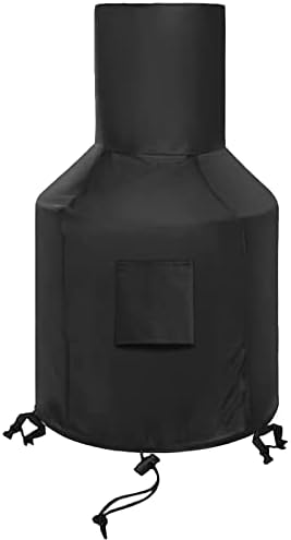 Kovshuiwe Chiminea Cover,Outdoor Patio Chiminea Cover,Chimney Fire Pit Heater Cover,Chiminea Accessories Outdoor Patio Chiminea Covers,Chiminea Cover Outdoor Waterproof,Durable(48X25X13 inch)