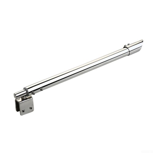 Barra de soporte para mampara de ducha, barra de soporte de panel de vidrio de acero inoxidable ajustable de 8 a 12 mm, lo que hace que la instalación sea rápida y sin complicaciones (1# (inclinado))