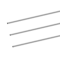 iMeistek 304 Edelstahlrohre, 8 mm Außendurchmesser, 0,2 mm Wandstärke, 300 mm Länge, Edelstahl-Rundrohre für Zuhause, DIY Handwerk (3 Stück)