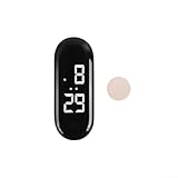 ZWEquipint Digitale Uhr mit Touchscreen und Nachtlicht für Roller, Fahrrad, ATV, Gehäuse aus Legierung, ovales Display mit Hintergrundbeleuchtung (Ellipse)