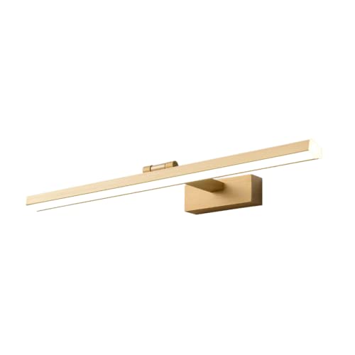 Applique murale LED or salle de bain 40cm finition aluminium minimaliste