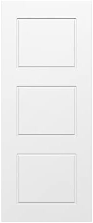 Prefinished Interior 3-Panel Slab Door 28 X 80 inch Cloud White Easy Install Wood Door by Villar Home Designs