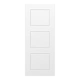 Prefinished Interior 3-Panel Slab Door 28 X 80 inch Cloud White Easy Install Wood Door by Villar Hom