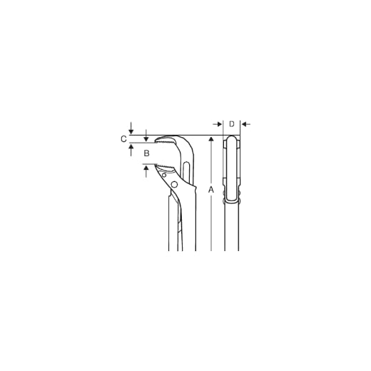 Llave tubo mod suec 90 para aflojar tuberías atascadas sin esfuerzo 3
