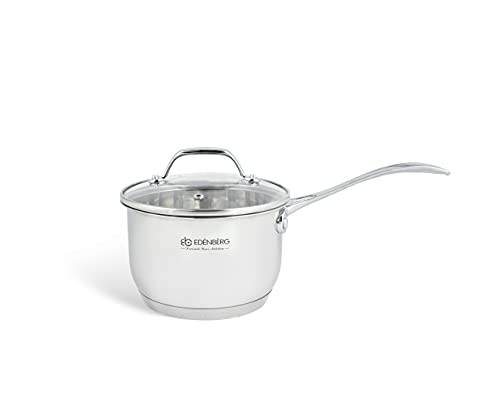 B EDENBERG Decorate Your Kitchen Topfset mit Pfanne - Töpfe Set aus Edelstahl - Kochtopf Induktion Geeignet für Alle Herdarten - Beständig Gegen Hohe Temperaturen - Marmorpfanne für Kochen – Bild 3