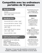 MOFT Custodia e supporto per computer portatile, espandibile e ultra sottile, per notebook da 13"-14", compatibile con MacBook Pro 15, HP, Dell, Lenovo, Asus, regali per uomini e donne