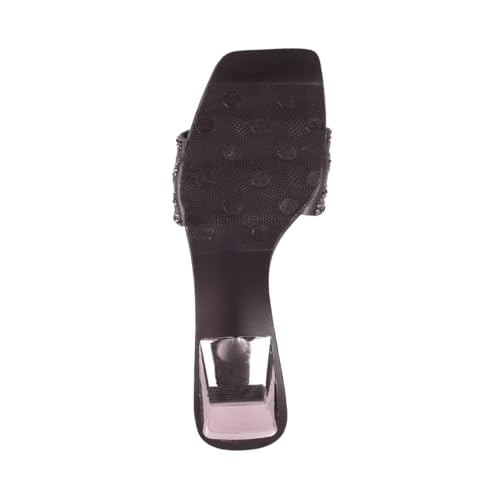 Image of Mochi Women Kitten Heel Slip-on Ethnic Sandal