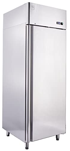 METRO Professional Armoire Réfrigérée Positive GRE2700, Réfrigérateur, Inox, 455L, 220W, avec Serrure, 4 Étagères Réglables, Argent