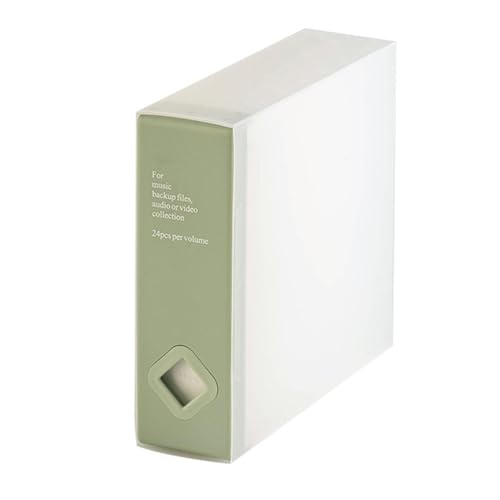 Laikoutd Boîte de rangement pour 24 CD pour protéger les disques de la poussière et des rayures pour la maison ou le bureau