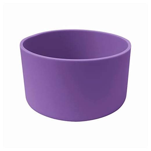 7,5 cm Silicona Antideslizante Copa Acero Inoxidable Copa Spacepot Silicona Funda Silicona Botella de Cristal 2 litros Cierre de Clip (Purple, One Size)