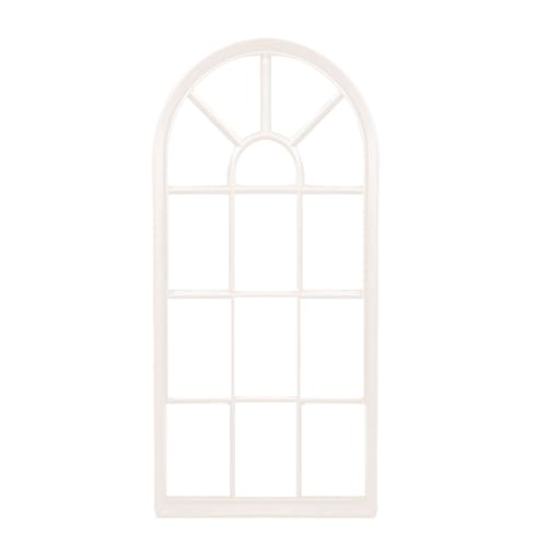 VFM e-Store Arched Garden Mirror 69.5cm x 34.5cm x 2.5cm (White)