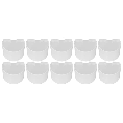 10 Pièces Bol d'alimentation Suspendu pour Oiseaux, Nourriture pour Perroquet Alimentation en Eau Bol Suspendu Mangeoire pour Oiseaux Pigeons Mangeoires pour Petits Animaux Pinsons Conure[Petit