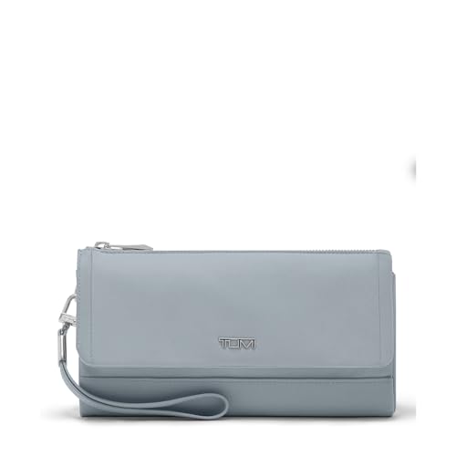 Image of TUMI - Voyageur Travel Wallet - Wristlet Wallet with Passport, Cash & Card Holders - Zipper Wallet for Women - With Gift Box - Halogen Blue