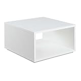 Convenience Concepts Northfield Admiral Square Coffee Table, White