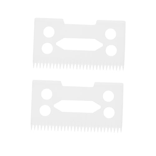FOMIYES Hair Clipper Ceramic Blades 2pcs Replacement Trimmer Blades Precision Cutting Easy Installati