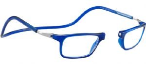 CliC Executive Blue Front Connection Glasses -Strength +2.50