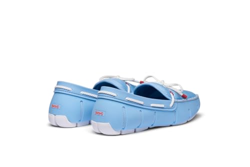 SWIMS Mens Loafers, Braided Lace Shoes for Men, Casual Beach Loafer, Comfortable Summer Shoe, Stylish Lightweight Walking Footwear (Spray Blue,14)4