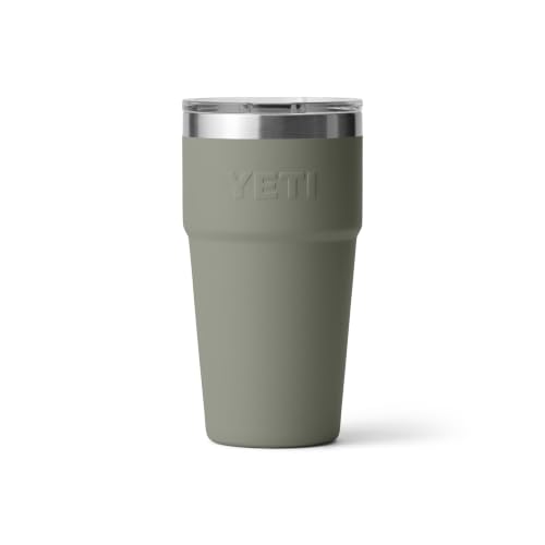 Image of YETI Rambler 20 oz Stackable Tumbler, Stainless Steel, Vacuum Insulated with MagSlider Lid