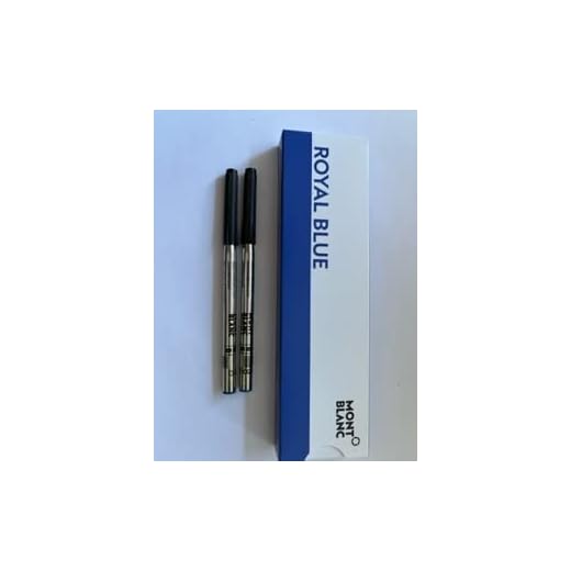 MONTBLANC - Recambios para bolígrafo de gran capacidad, B, color de la tinta: azul pacífico (2 unidades), recibirás 1 paquete de 2 unidades