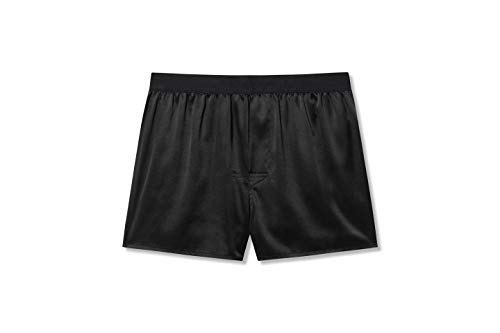 Men's Silk Boxer Shorts - Pure Mulberry Silk Underwear, Luxury Sleepwear, Pajamas Lounge Shorts - Improved Waistband2