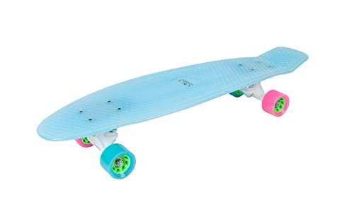 HUDORA Skateboard Retro Iceglow 27 Zoll, LED beleuchtet...