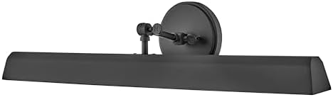 Hinkley Arti Adjustable Accent Light, Multiple Pivot Points, On/Off Switch, Hardwire or Plug-in Mount, T-Style Bulbs Needed, Black Finish