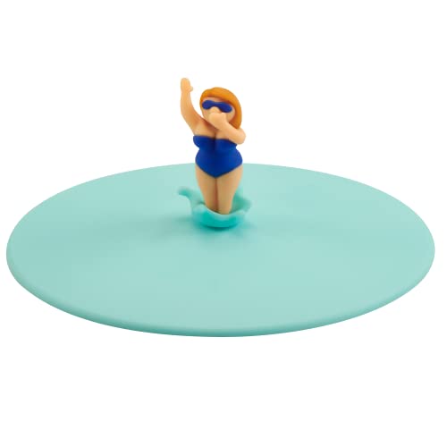 Lurch 210892 Mein Deckel Splash Girls Elena Elegant Glasabdeckung Aus Premium-Platin-Silikon Ø10,5Cm