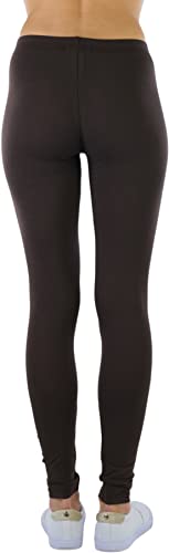 Image of ToBeInStyle Women's Skinny Fit Cotton Full Length Leggings Tights - Regular and Plus Sizes