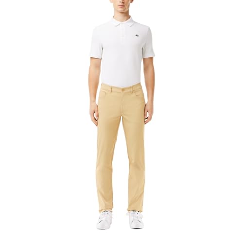 Lacoste Men's Sport Ultra Dry Slim Fit Golf Pants, Croissant, 40