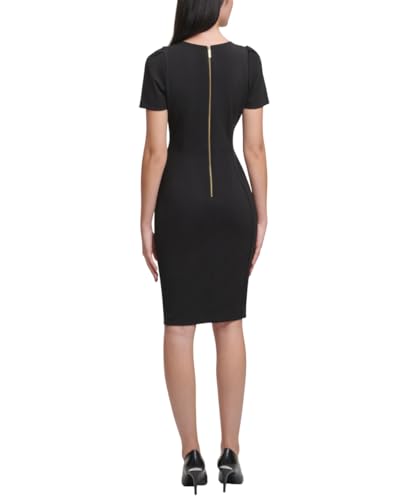 Calvin Klein Women's Solid Knee Length Dress3
