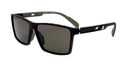 Lunettes de soleil Adidas SP0034 F homme noir mat 60mm pour le sport