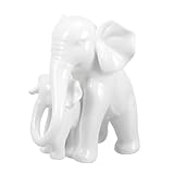 Sculpture d'éléphant : fabriquée en céramique de avec une bonne finition, simple et , statue d'éléphant