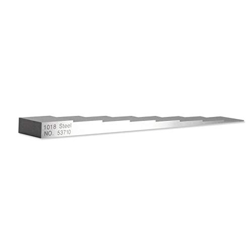 Bloque de calibración de 8 pasos YUSHI para medidor de espesores ultrasónicos en ensayos no destructivos: 1 mm, 2 mm, 3 mm, 4 mm, 5 mm, 6 mm, 7 mm y 8 mm, acero 1018 miniatura 2