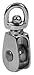 Chain 1-.25in. Nickel Swivel Eye Single Sheave Pulley