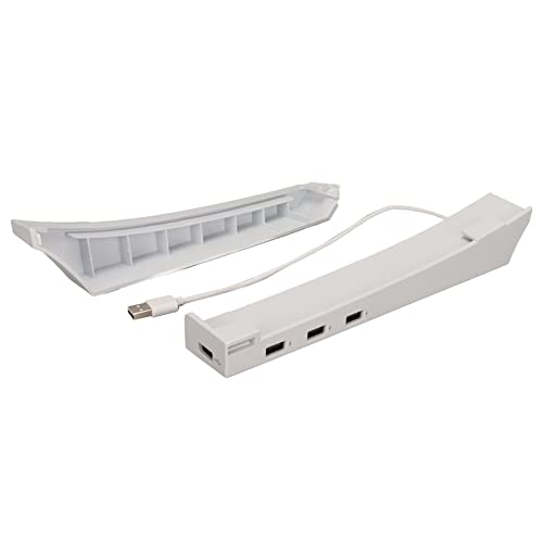 Dpofirs Zubehör für Horizontalen Ständer für Digital Edition Disc Edition-Spielekonsole, Basisständer Zubehör Horizontaler Ständer mit 4 USB-Anschlüssen
