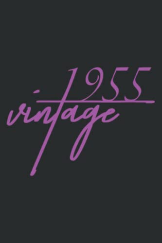 66Th Birthday Gift Idea. Vintage 1955: HEARTS JOURNAL: 6" x 9", 110 Pages, Lined College Ruled Paper, Journal, Matte Finish Cover, Diary, Planner.