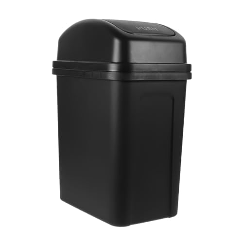 Poubelle compacte à bascule en PP au design épuré pour salon