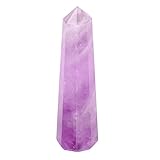 What Is A Crystal Chakra Wand, How To Use It, and the 9 Best Wands to Buy crystal chakra wand 8 PYOR Amethyst Gemstone Healing 6 Faces Healing Crystal Point Wand - Hand Carved - Positive Energy...