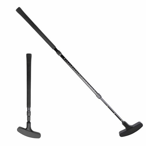 Golf Adjustable Putter, Single Pack Unisex Mini Putter, Can Be Used By Both Left And Right Hands, Adjustable Black Putter Set, With 4 Balls And 1 Flag Cup, Suitable For Children, Teenagers And Adults.