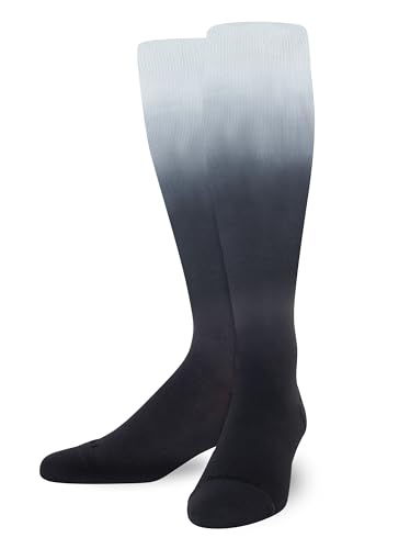Comrad Knee High Compression Socks - Black Ombre, 1 Pack, Large