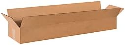 Corrugated Boxes, 36-inch x 8-inch x 4-inch, Kraft, 25/Bundle (3684)