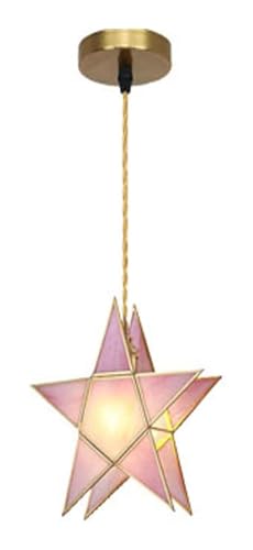 Lampe suspendue étoiles rose pour illuminer et décorer une chambre d'enfant avec douceur