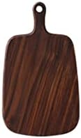 Premium Walnut & Bamboo Chopping Board - Non-Slip Cutting Board for Pizza, Bread, Fruits & Sushi - Hangable Kitchen Tool & Stylish Kitchen Accessory