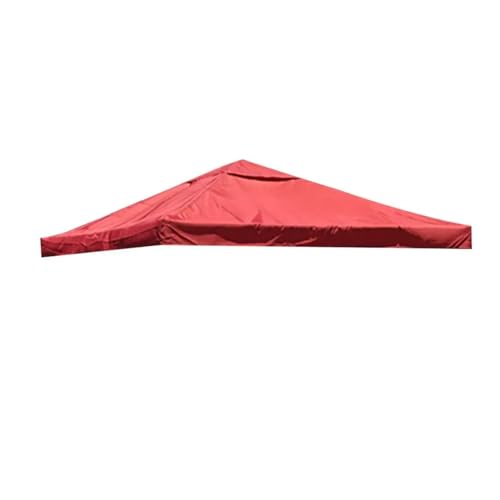 Toit de rechange pour tonnelle de jardin, 3 x 3 m, tissu solaire imperméable en polyester 300D pour pavillon de jardin intérieur (bordeaux)
