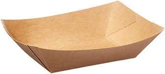 300696 Bagcraft Paper EcoCraft Food Tray 1LB Natural Grease Resistant 1000 per case