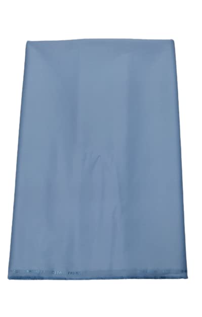Image of MAMRAJ Men's 100% pure Giza Cotton Unstitched Shirt,Kurta Pyjama Fabric By Meters ( Ethnic, Formal, Casual, summer wear.) ( Trendy Satin Shirts )