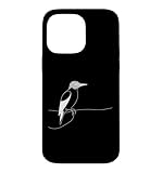 Installation facile Pic Rouge Linéart Observateur Oiseaux Coque pour iPhone 14 Pro Max