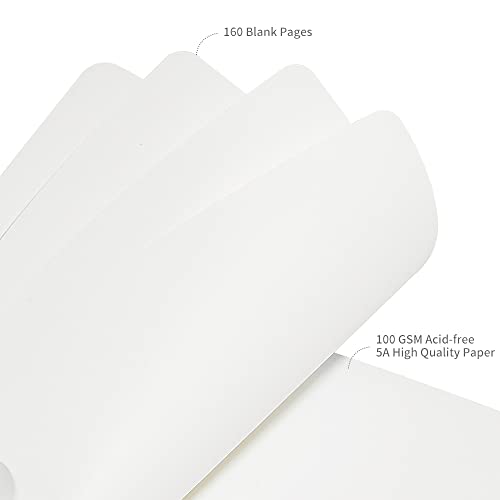 JOYEUX-Blank-Journal-Notebook-A5-160-Pages-100-Gsm-Thick-Sketch-Books-Hardcover-Journal-for-Writing-57-inches-x-8-inches-Notebooks-for-Work-Yellow