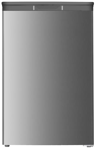 SCHOEPF – GS87SBIX Gefrierschrank 85 cm – Inox-Look – 87 L – Energieeffizienzklasse B – 37 dB – 4-Sterne-Gefrierfach – höhenverstellbare Füße – freistehend – 84 kWh/Jahr