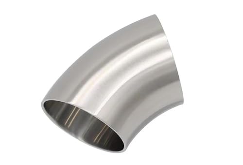 Silencieux d'échappement 51mm coude 45° pour réparer un pot usé ou percé